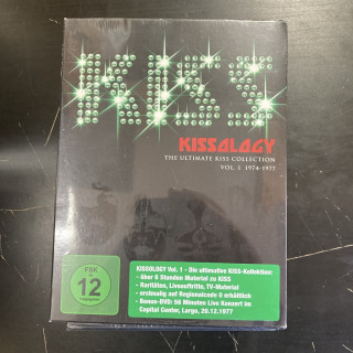Kiss - Kissology (The Ultimate Kiss Collection Vol.1 1974-1977) 3DVD (avaamaton) -hard rock-